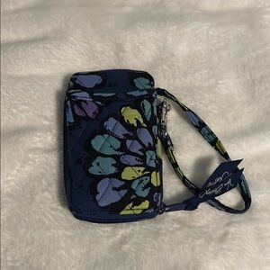 Vera Bradley Black and Blue Patterned Wristlet